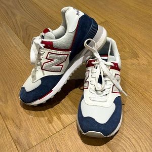 New balance sneakers (blue, red and white)